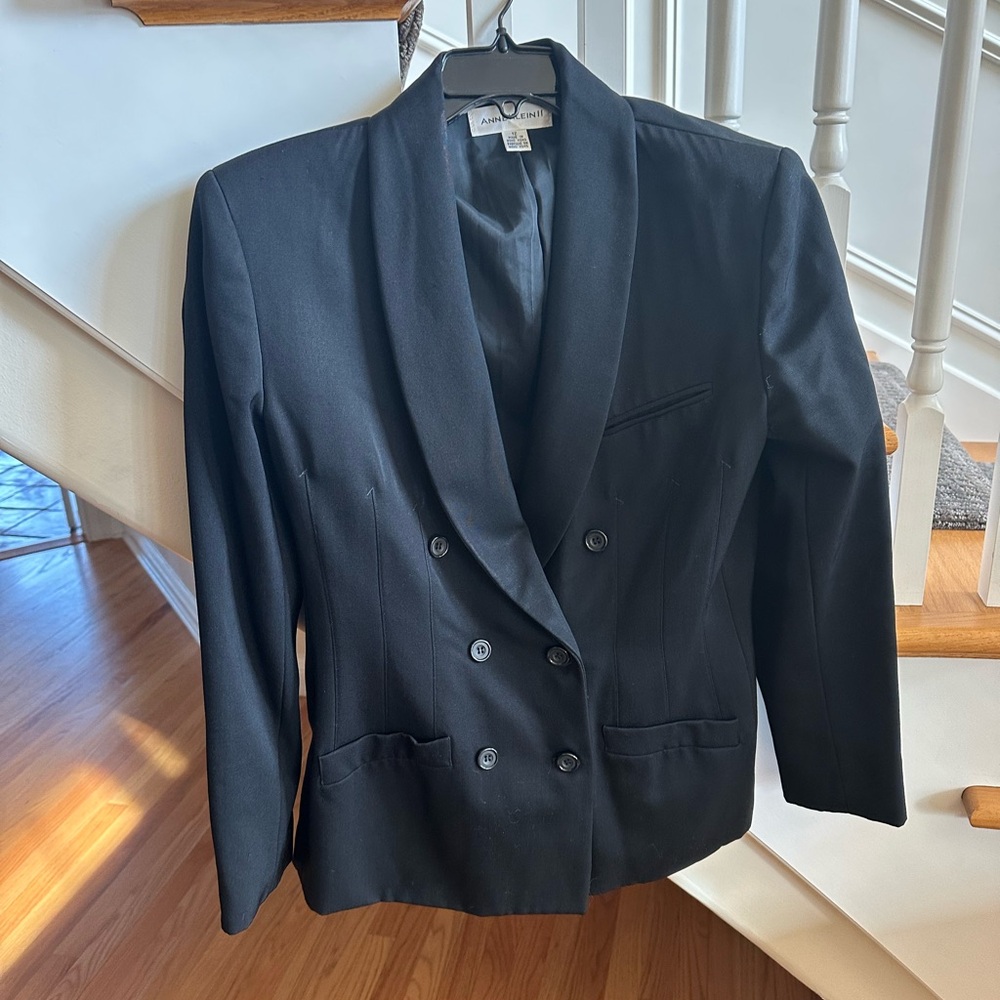 Anne Klein double breasted blazer